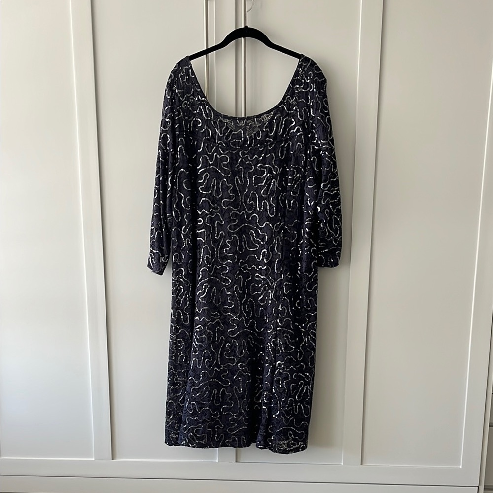 Elegant Black and Silver Dress